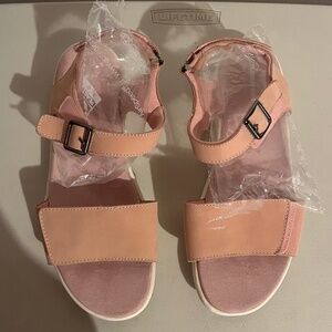 Lands End Comfort Sandals Women Pink 10